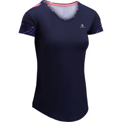 Cardiofitness+T+shirt+500+voor+dames+marineblauw+Domyos+1271027